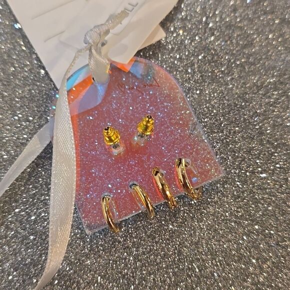 Full Tilt 3-PK 14K Gold Dipped Hoop Earring Set - Picture 6 of 6